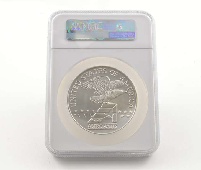 MS69 (1989) P Astronaut US Flag Young Astronauts SWO-20811A Silver NGC