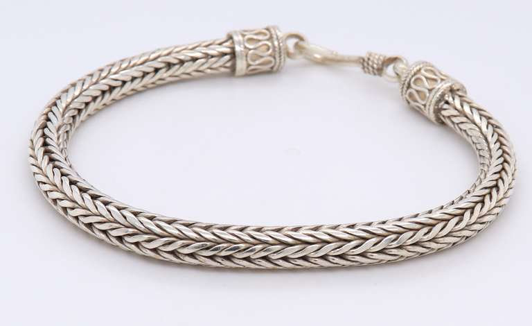 925 Sterling Silver Byzantine Bracelet