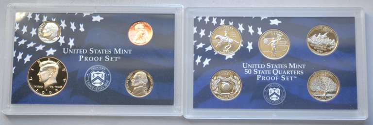 10 US Proof Sets 1985-1999