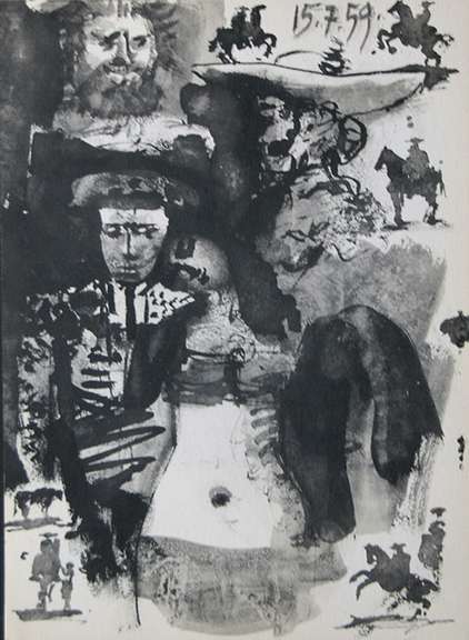 Pablo Picasso 'Toros y Toreros' Lithograph Circa 1961