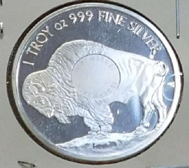 1 Oz Silver PRF Round GEM Ind/Buff