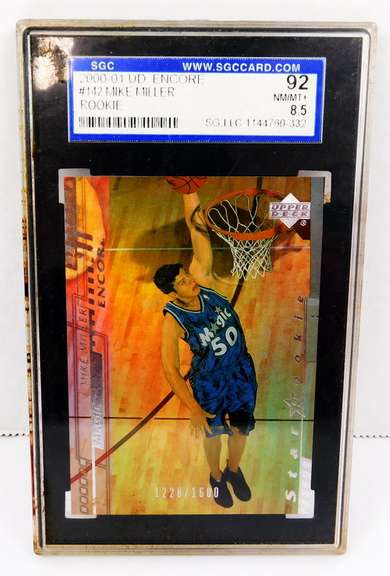 2000 Mike Miller Rookie Basketball Card, Graded