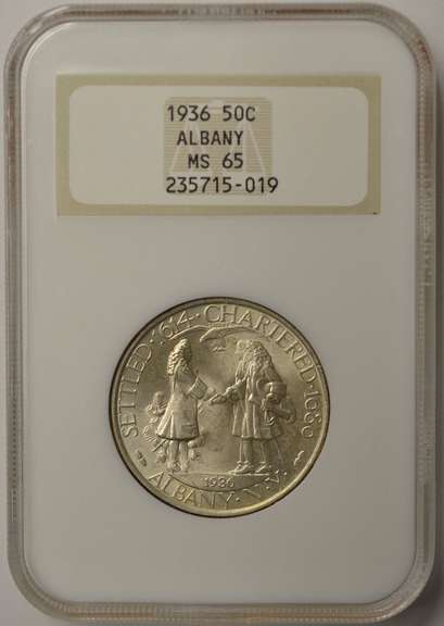 1936 Albany NY Commemorative Half Dollar NGC MS65