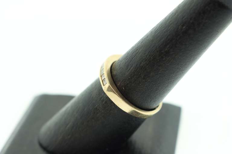 14K GOLD AND DIAMOND BAND