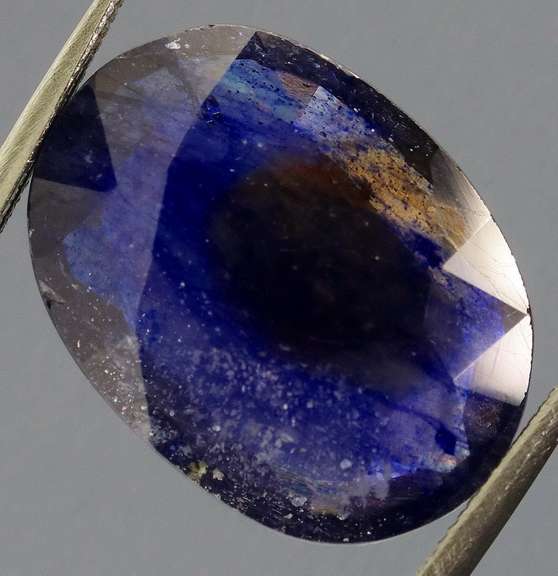 Unique 9.83ct ink blue Sapphire from Madagascar