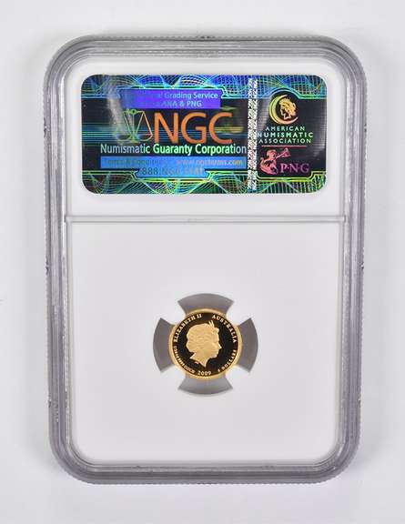 PF70 UCAM 2009-P Australia $5 Gold 1999 Kookaburra NGC