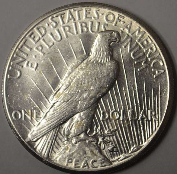 1927 Peace Silver Dollar Better Date, AU.