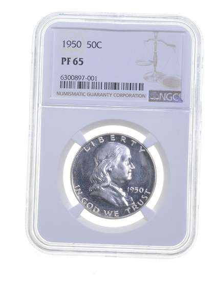 PF65 1950 Franklin Half Dollar - Graded NGC
