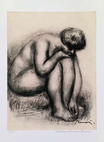 Pierre Auguste Renoir, Bather Drying Foot