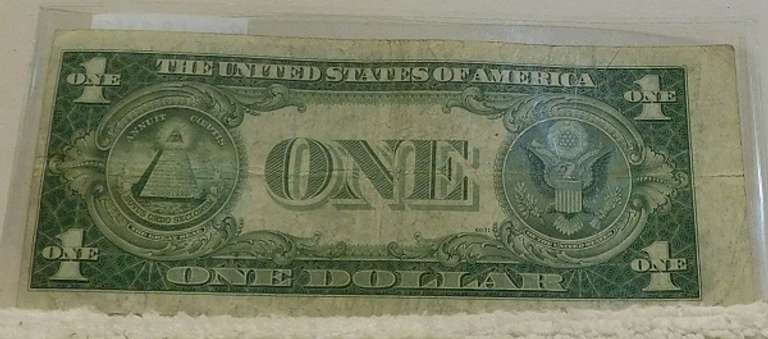 1935-E $1. Silver Cert, Error Note, circ