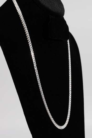 Italian .925 Sterling Silver 5.3mm Diamond Cut Miami Cuban Chain 24 Inches