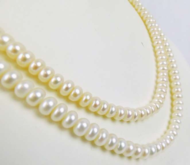 2 Elegant Freshwater Pearl Necklaces