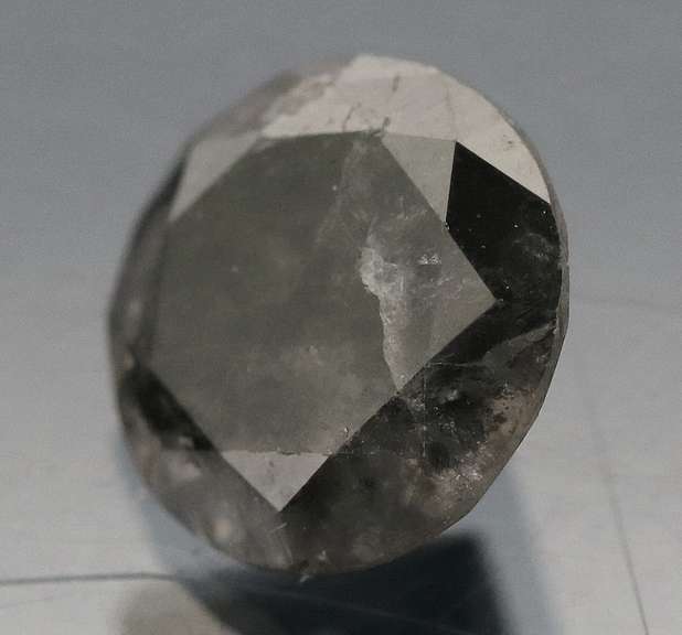 Large! .93ct gray and black Diamond solitaire