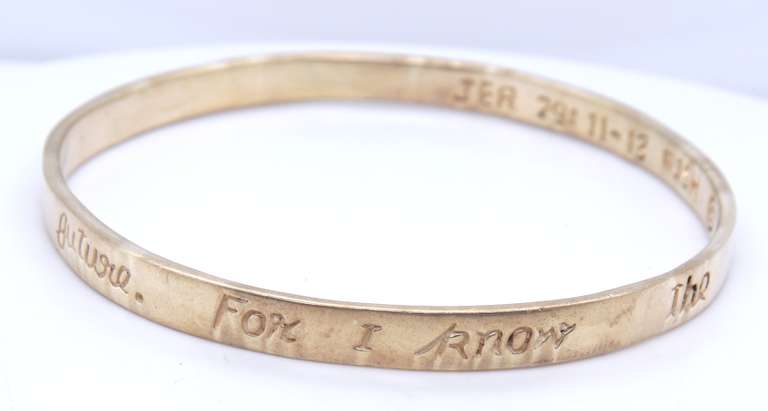 Vintage 925 Sterling Silver Engraved Bangle