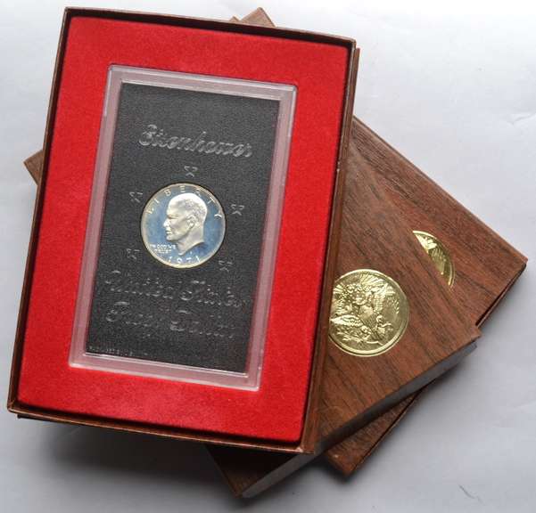 3 Choice Brown Box Ike Silver Dollar Proofs