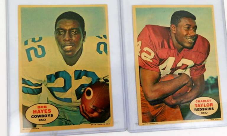 2 Topps 1968 5x7 Football Posters