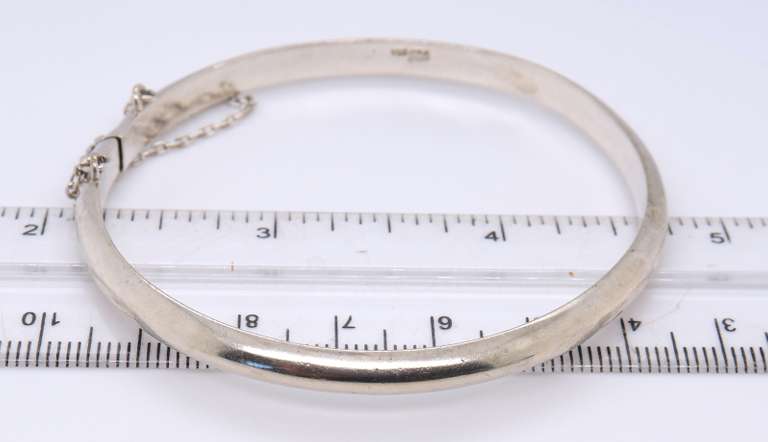 Vintage 925 Sterling Silver Bangle Bracelet