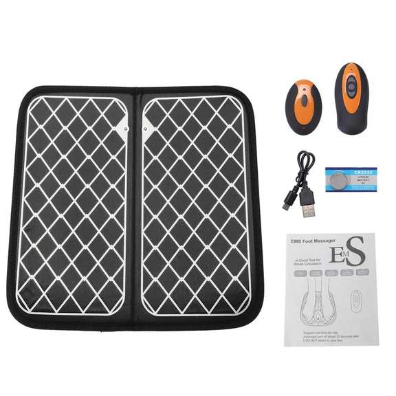 EMS Portable Shiatsu Foot Massager Remote-controlled
