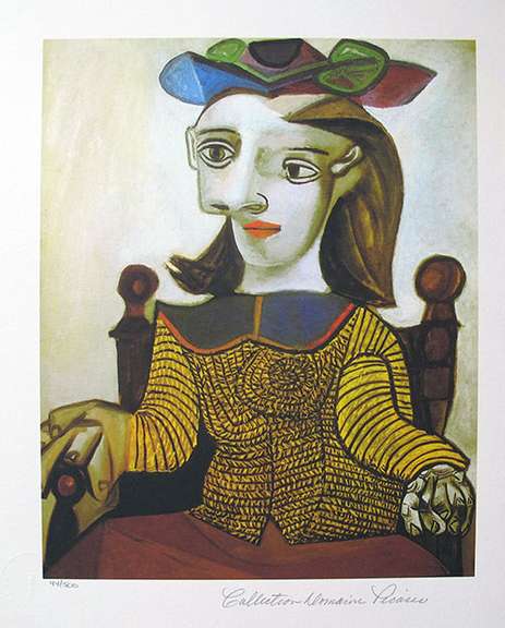 Pablo Picasso, Seated Lady In Brown