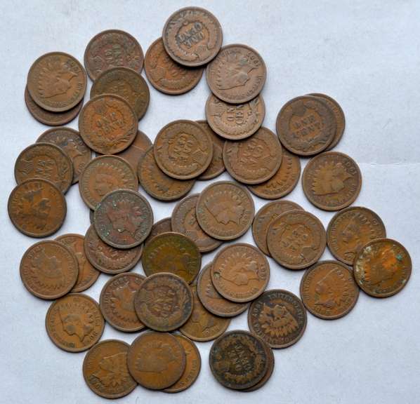 50 Nicer 1890-1900 Era Indian Cents