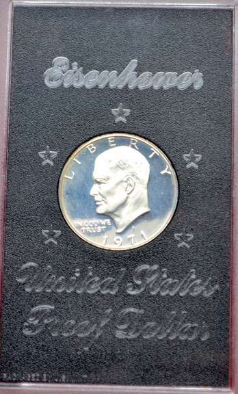 3 Choice Brown Box Ike Silver Dollar Proofs