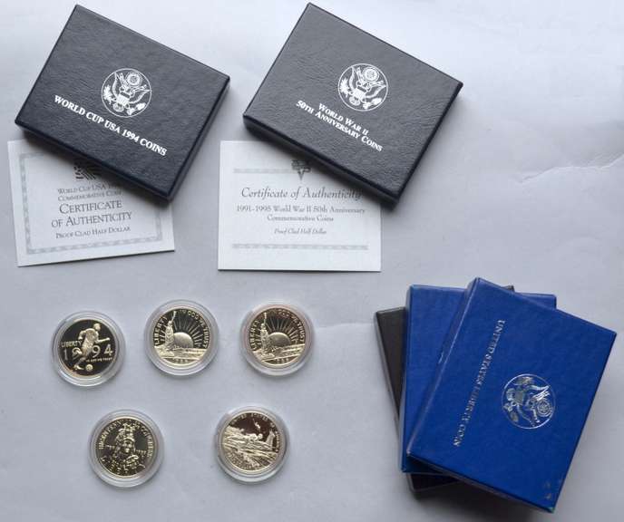 6 Proof Commemerotive US Clad Halves