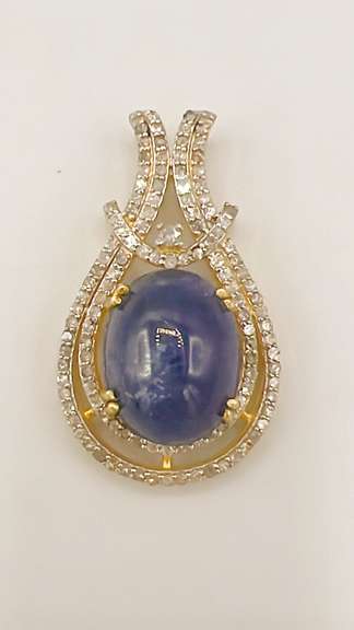 Tanzanite & Diamond Pendant
