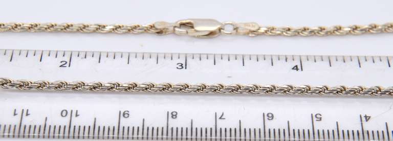 Lot of 2 Vintage 925 Sterling Silver Chains