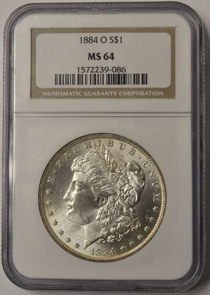 1884 Morgan Silver Dollar NGC MS64