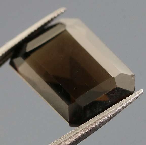 Gem grade! 8.46ct emerald cut Smoky Quartz