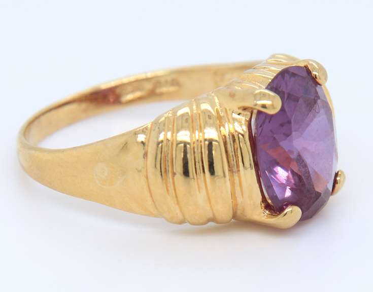 925 Sterling Silver Amethyst Ring