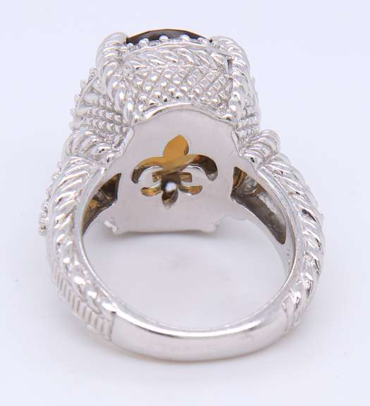 Sterling Silver Judith Ripka Smokey Topaz Ring