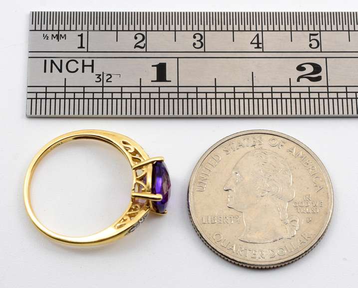 Nicely Faceted Amethyst Ring