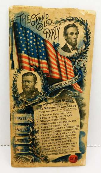 1890 The Grand Old Party Political Booklet