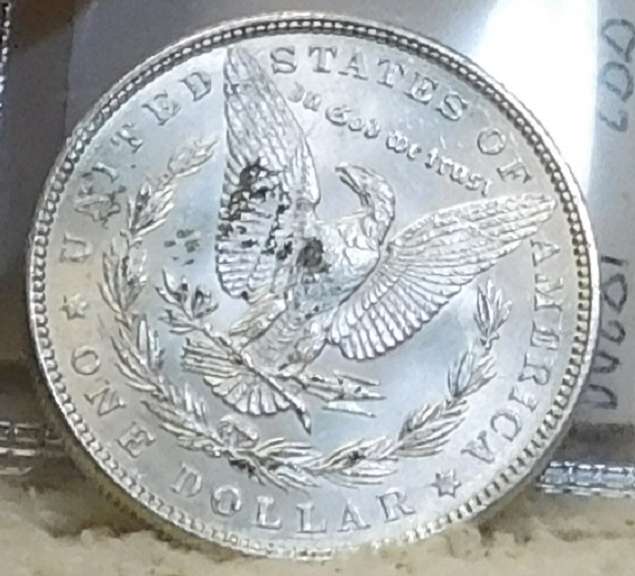 1883 Morgan Dolr Unc, strike thru