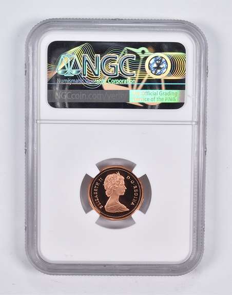 PF70 RD UCAM 1989 Canada 1 Cent NGC