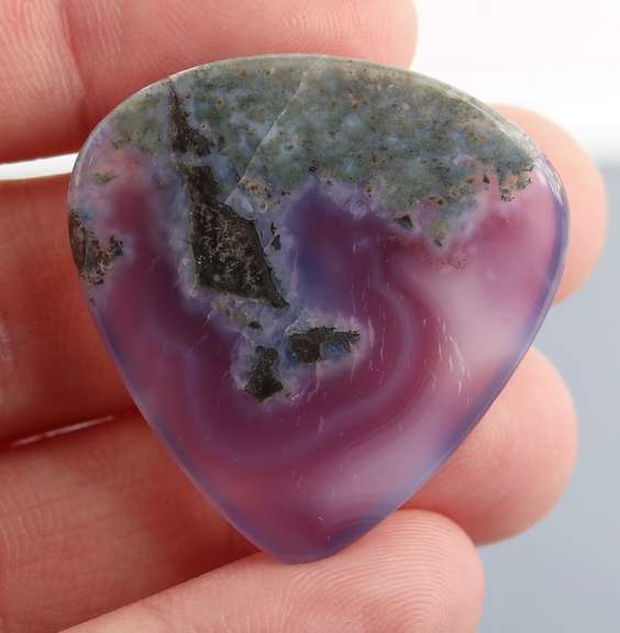 Awesome 50.50ct Chalcedony and Chlorite cabochon
