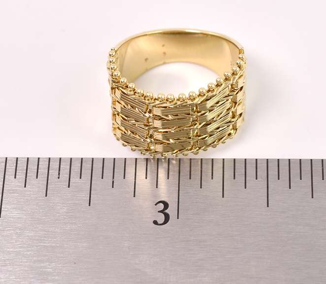 Delightful Weave Style Ring in 14K Yellow Gold