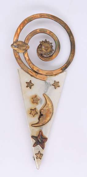 Vintage 925 Sterling Silver Signed Brooch