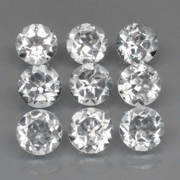 Glittering 8.88ct diamond white Topaz set