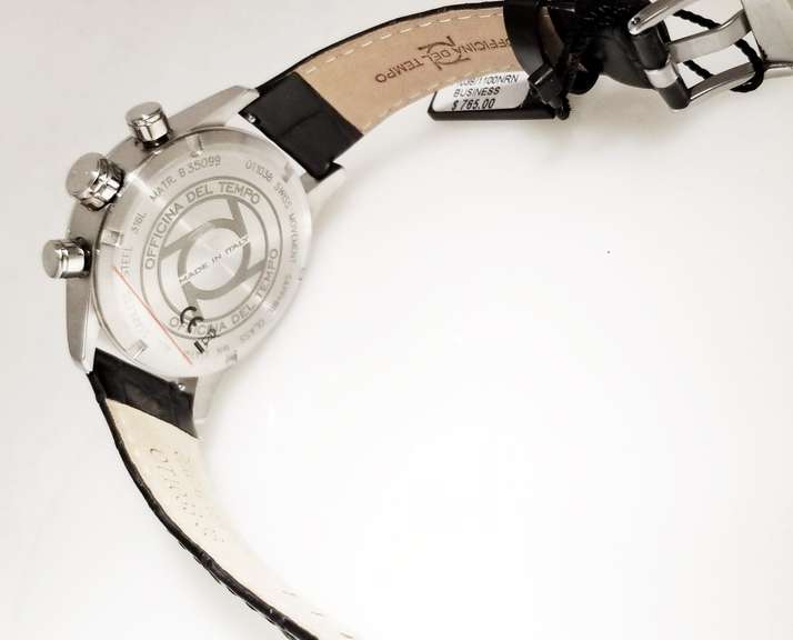 Italian men’s watch Officina Del Tempo Chrono Swiss Movement, Sapphire crystal, 100M water resistance
