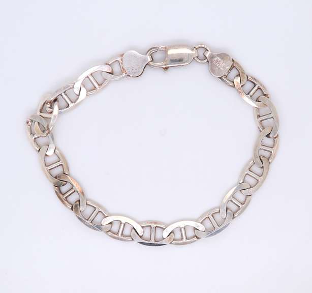 Vintage Italian Sterling Silver Fancy Link Bracelet