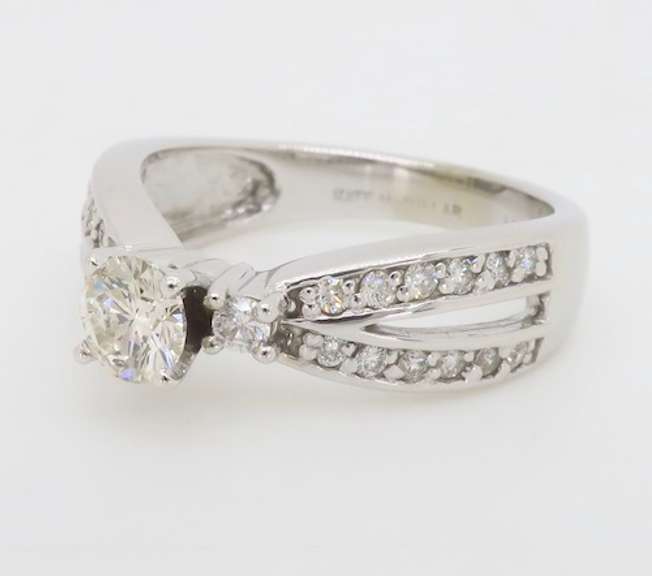 Kate McCullar Split Shank Diamond Engagement Ring