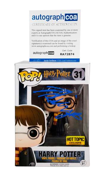 Harry Potter Daniel Radcliffe Autographed Signed Funko Pop #31 Hot Topic ACOA
