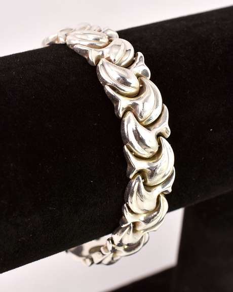 Fancy Link Sterling Silver Bracelet