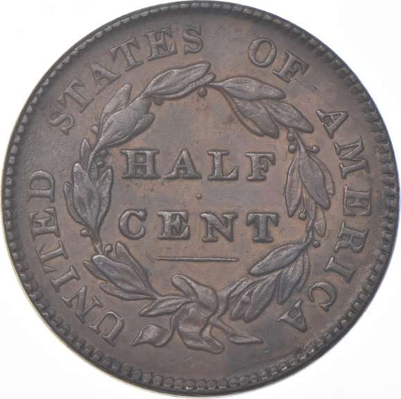 1828 Classic Head Half Cent - 12ST