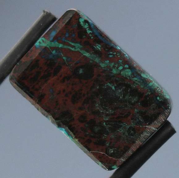 Gorgeous 25.27ct Chrysocolla and Malachite cabochon