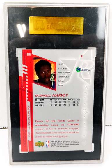 Donnell Harvey Rookie Basketball Card, Mint 9