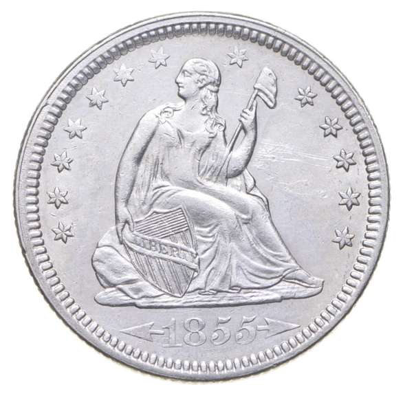 1855 Seated Liberty Quarter - Arrows