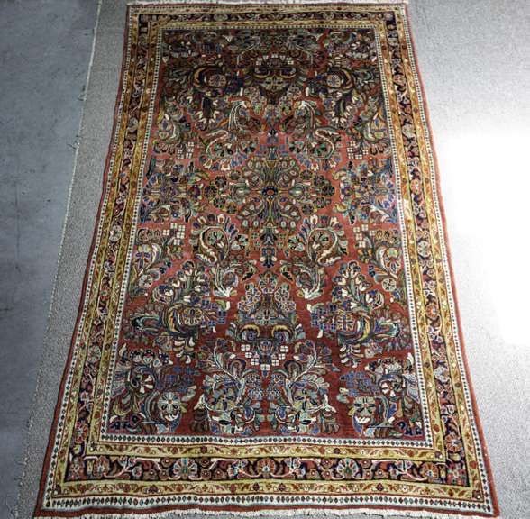 Antique Persian Sarouk 5.7x10.0